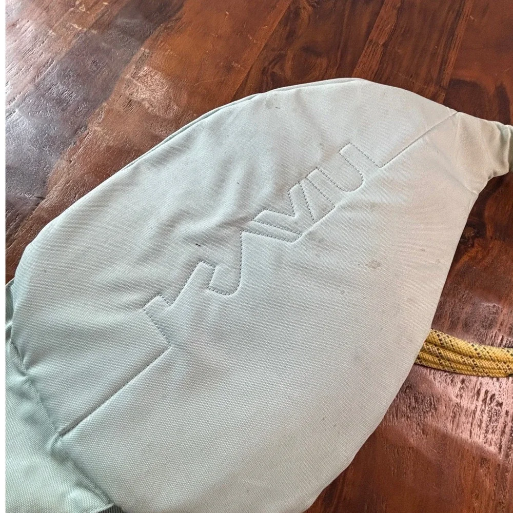 KAVU Rope Bag Mint Green Canvas Sling Crossbody Backpack Outdoors Gorpcore